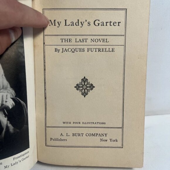My Lady's Garter by Jacques Futrelle (1912) Hardcover A.L. Burt Company - Picture 4 of 7